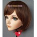 (MIU)Crossdress Boy/Male Resin Half Head Man Cartoon Character Kigurumi Mask With BJD Eyes Cosplay Anime Role Lolita Doll Mask